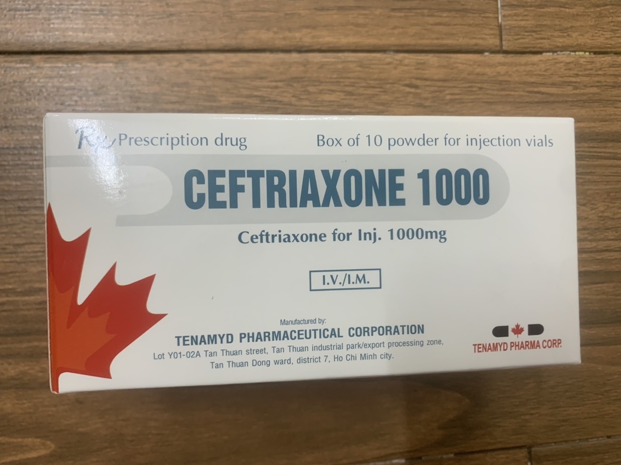 CEFTRIAXONE 1000 TENAMYD