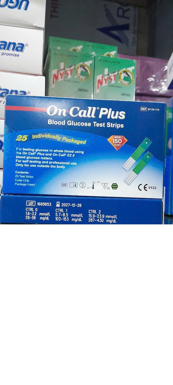 Que thử tiểu đường On Call Plus 25 que