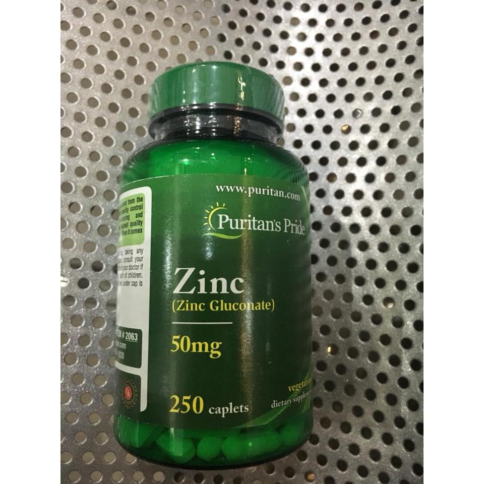 Zinc Gluconate Puritan's Pride 50mg 250 Viên