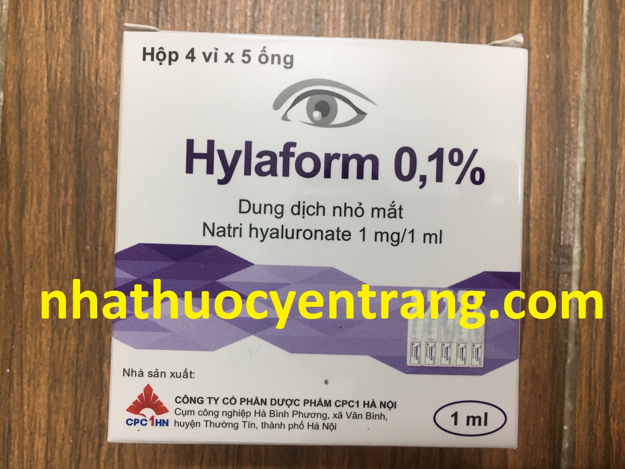 Hylaform 0.1% 1ml