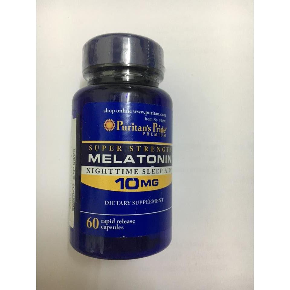 Melatonin 10mg Puritans Pride 60 viên