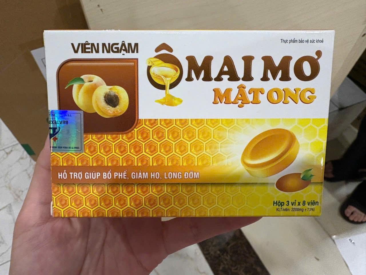Viên Ngậm Ô Mai Mơ Mật Ong