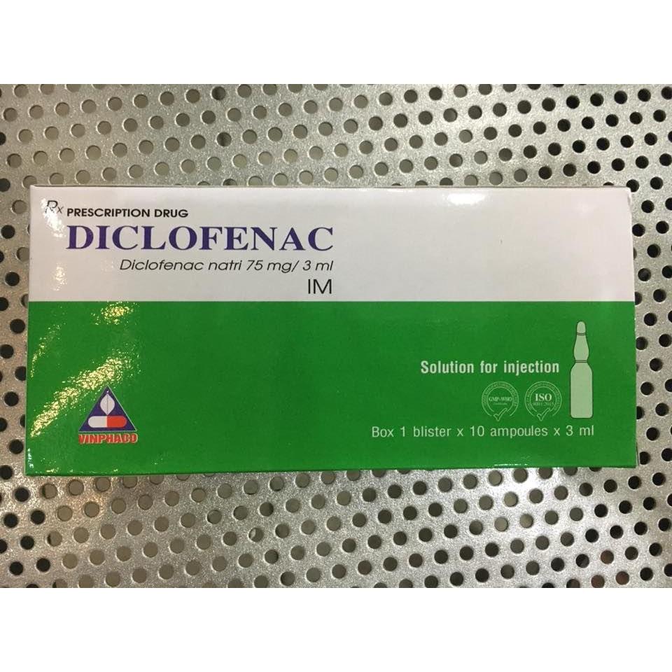 Diclofenac tiêm 75mg/3ml