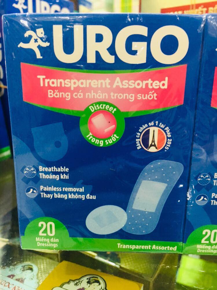 Urgo Transparent Assorted (20 miếng)