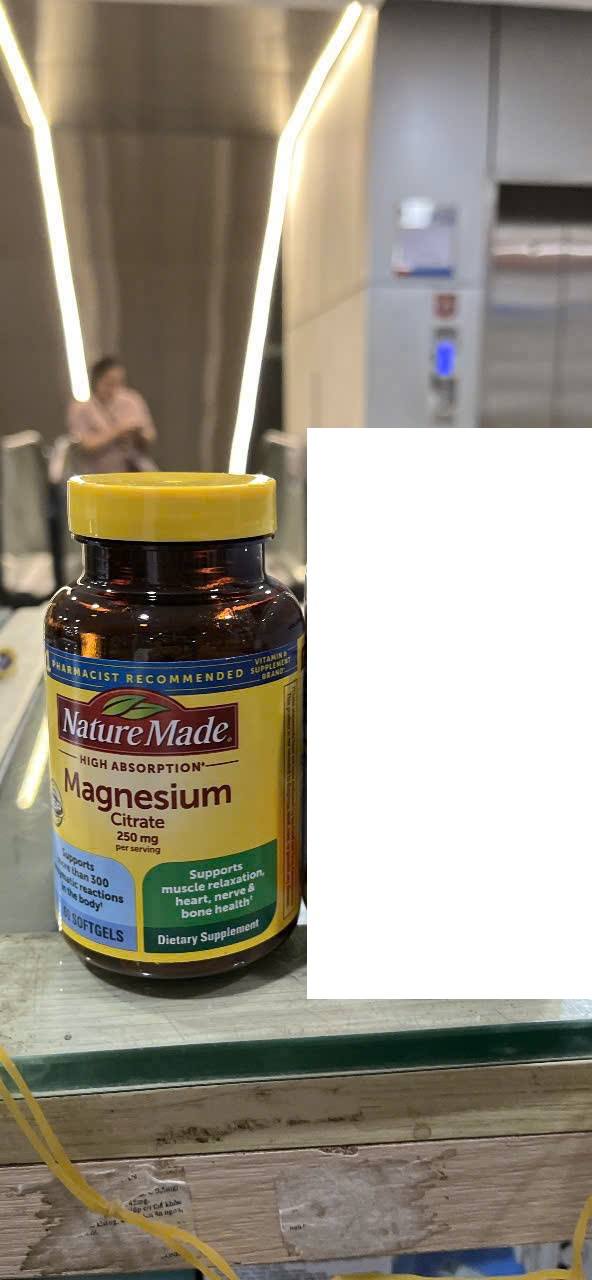 Nature Made Magnesium citrate 250mg 60 viên