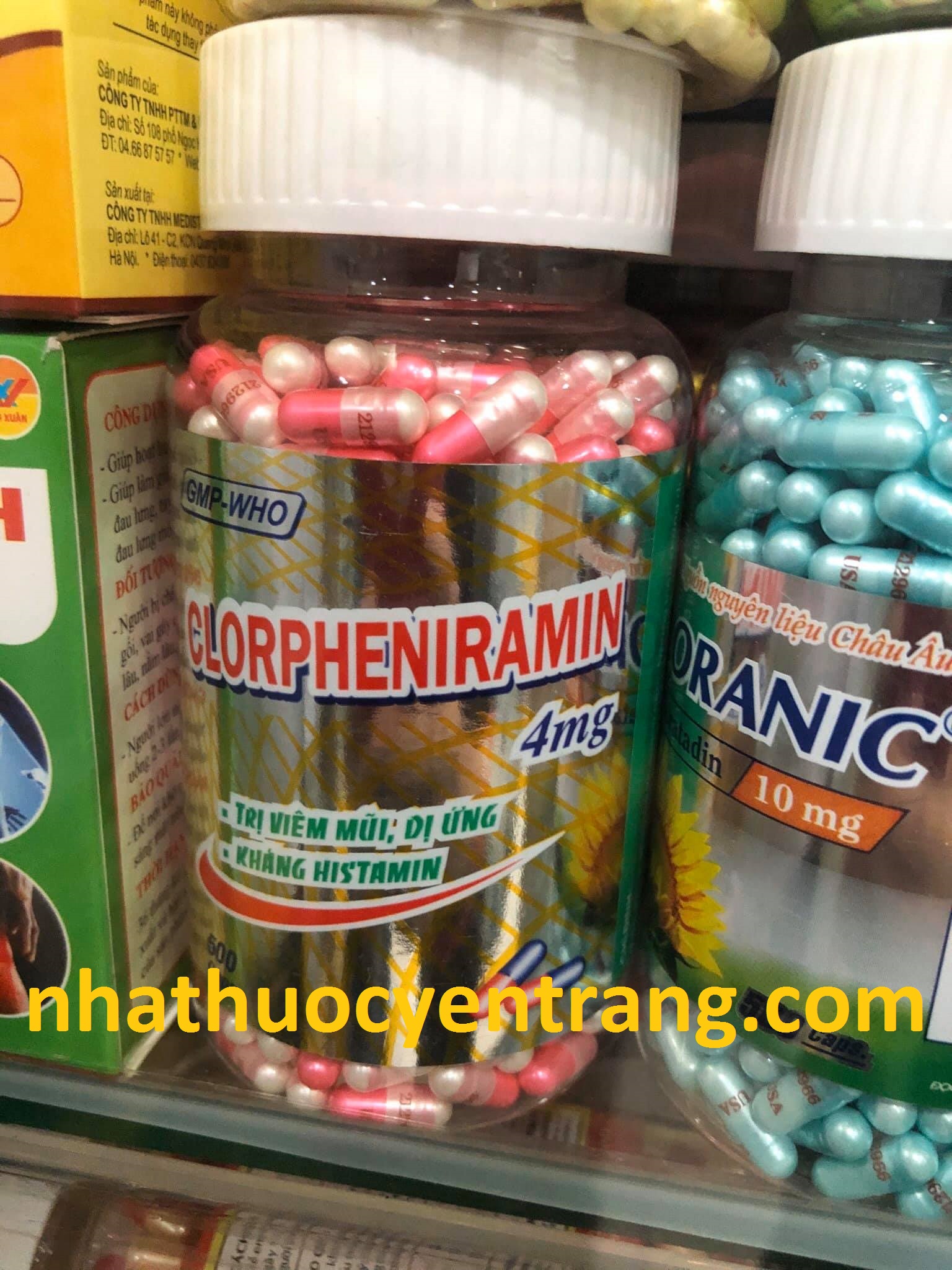 Clorpheniramin 4mg 500 viên