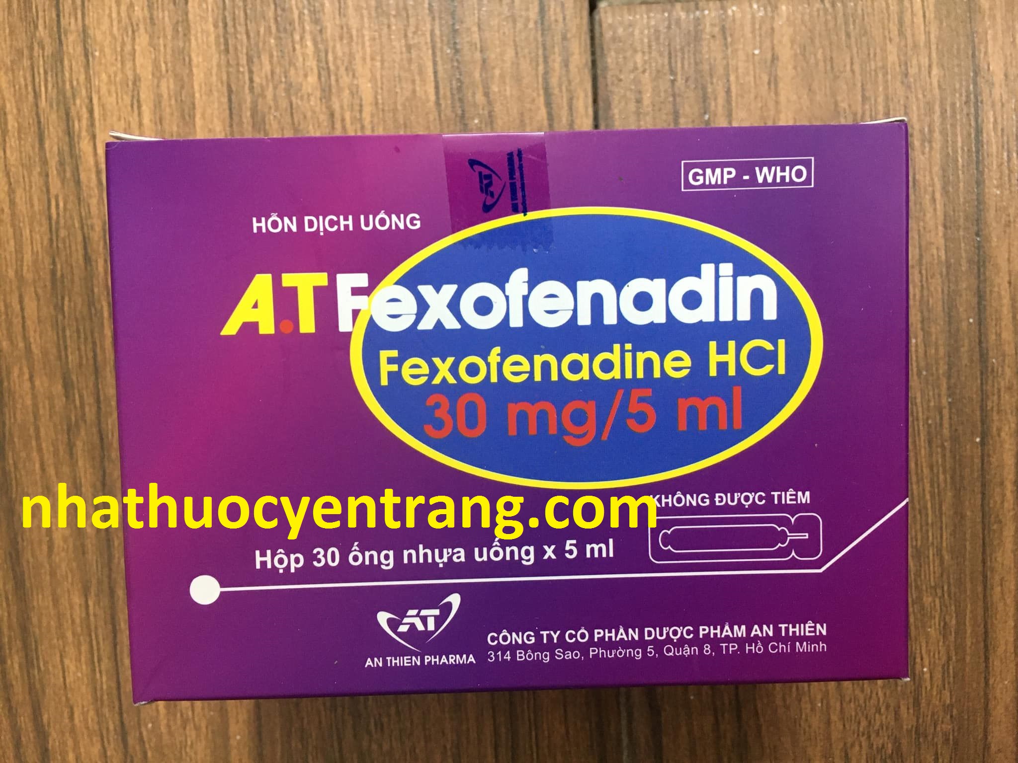 A.T Fexofenadin 30mg/5ml