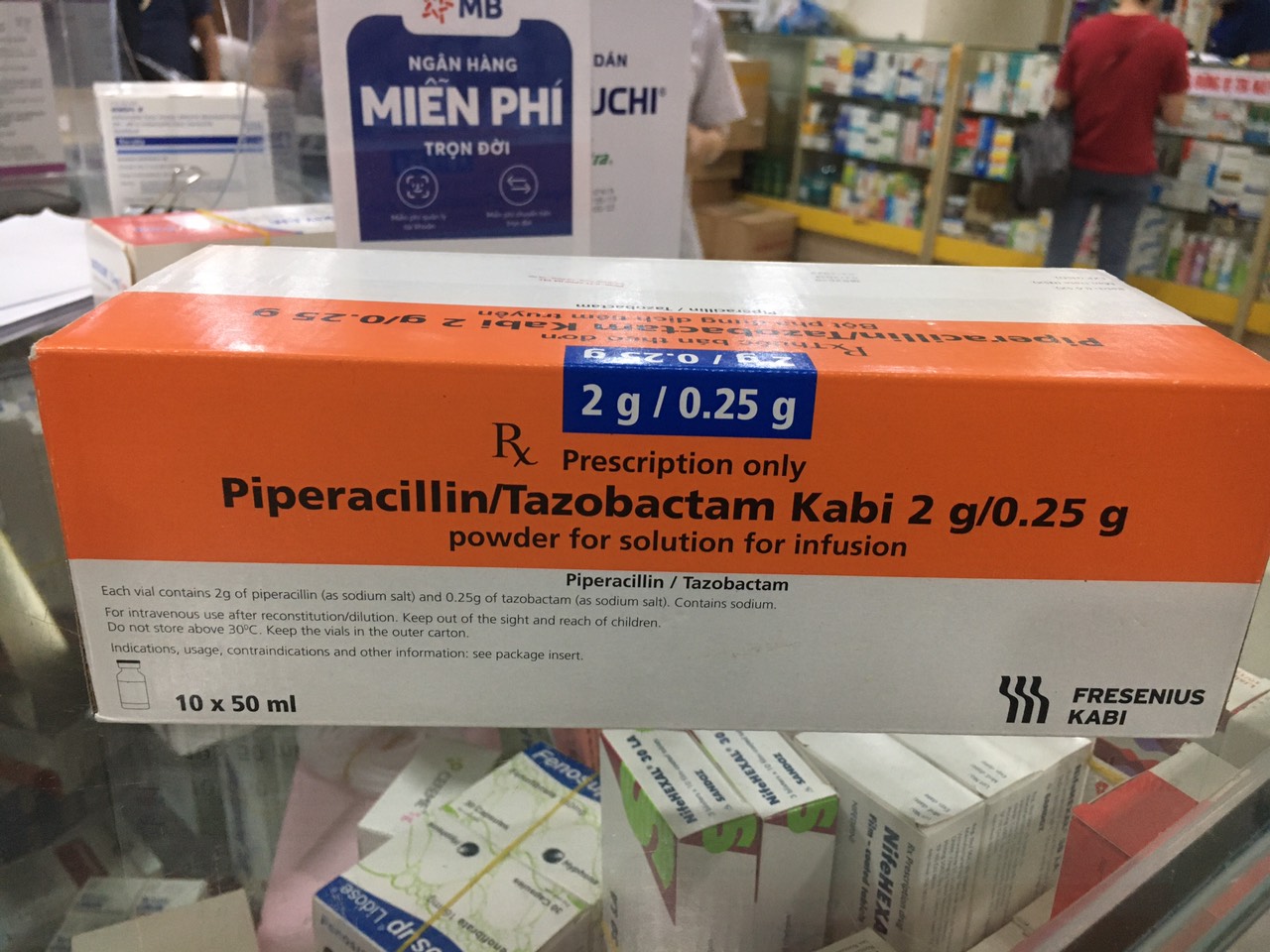 Piperacillin/Tazobactam Kabi 2g/0.25g