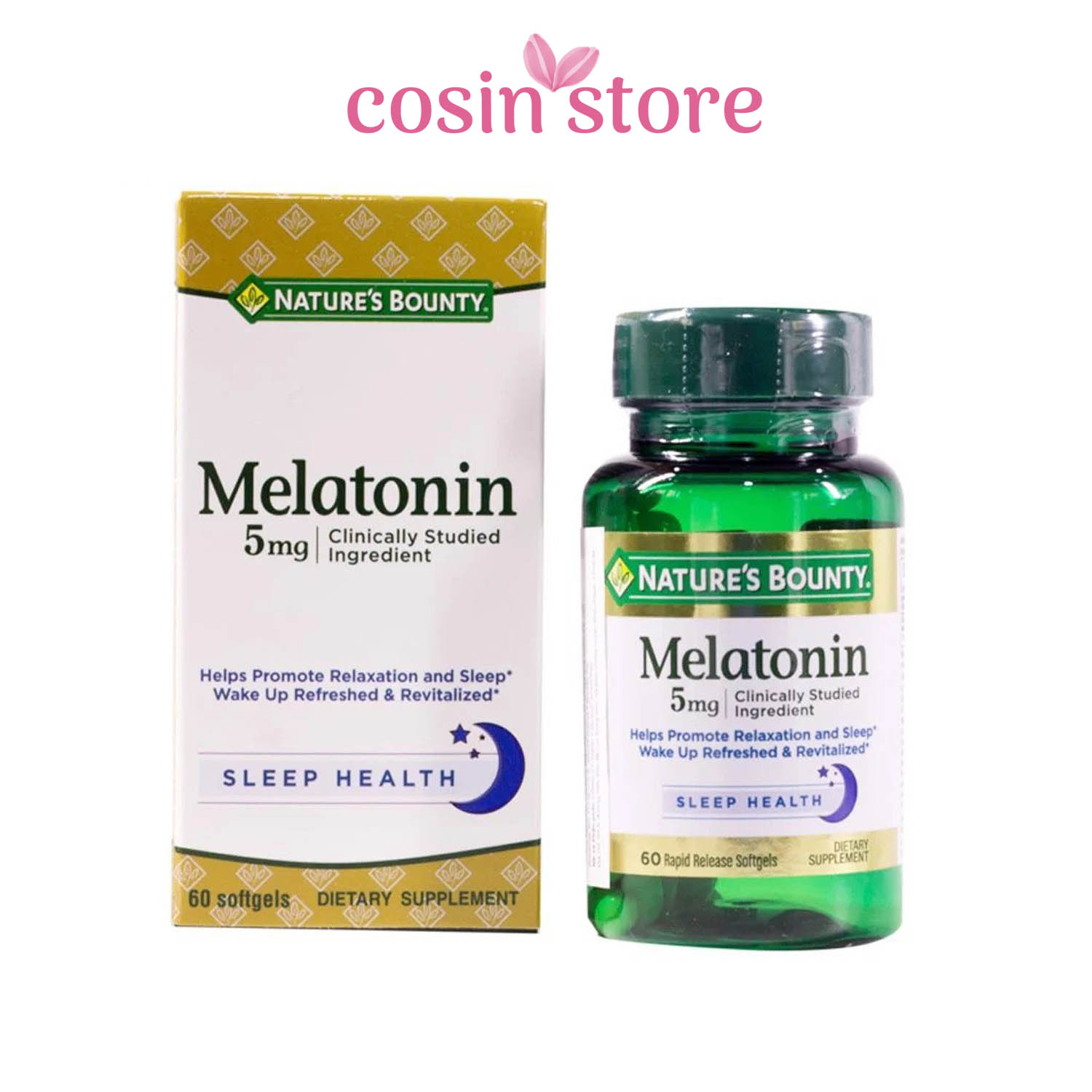 Nature's Bounty Melatonin 5 mg 60 viên