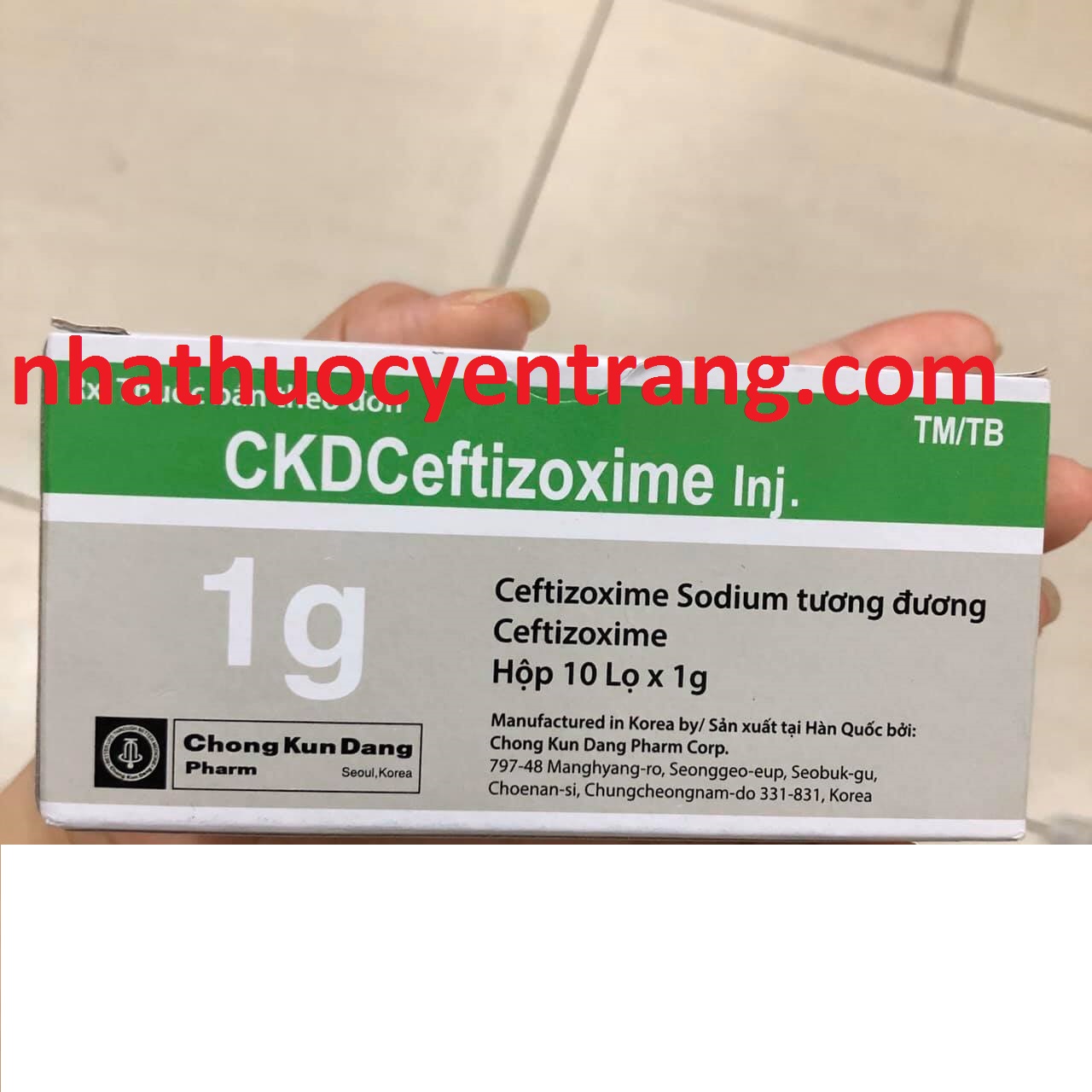 CKD Ceftizoxime 1g