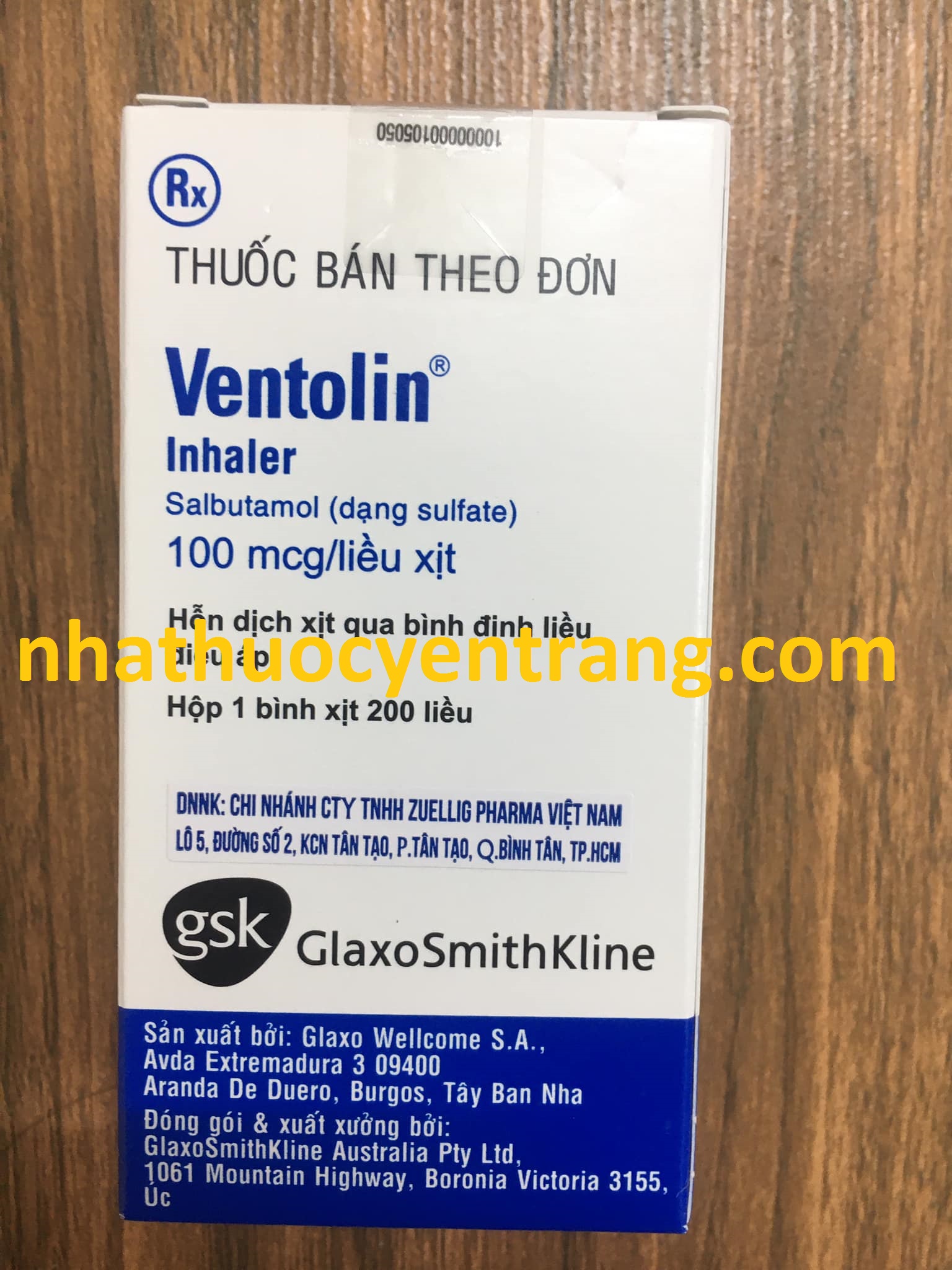 Ventolin inhaler (xịt)