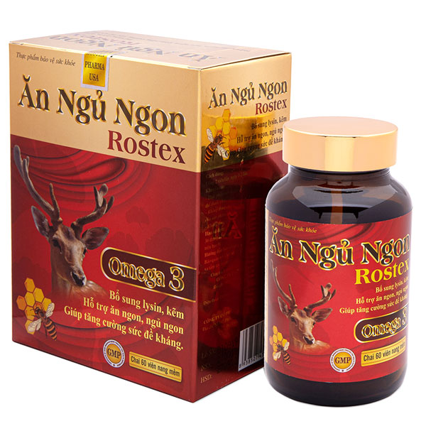 Ăn ngủ ngon Rostex lọ 60 viên