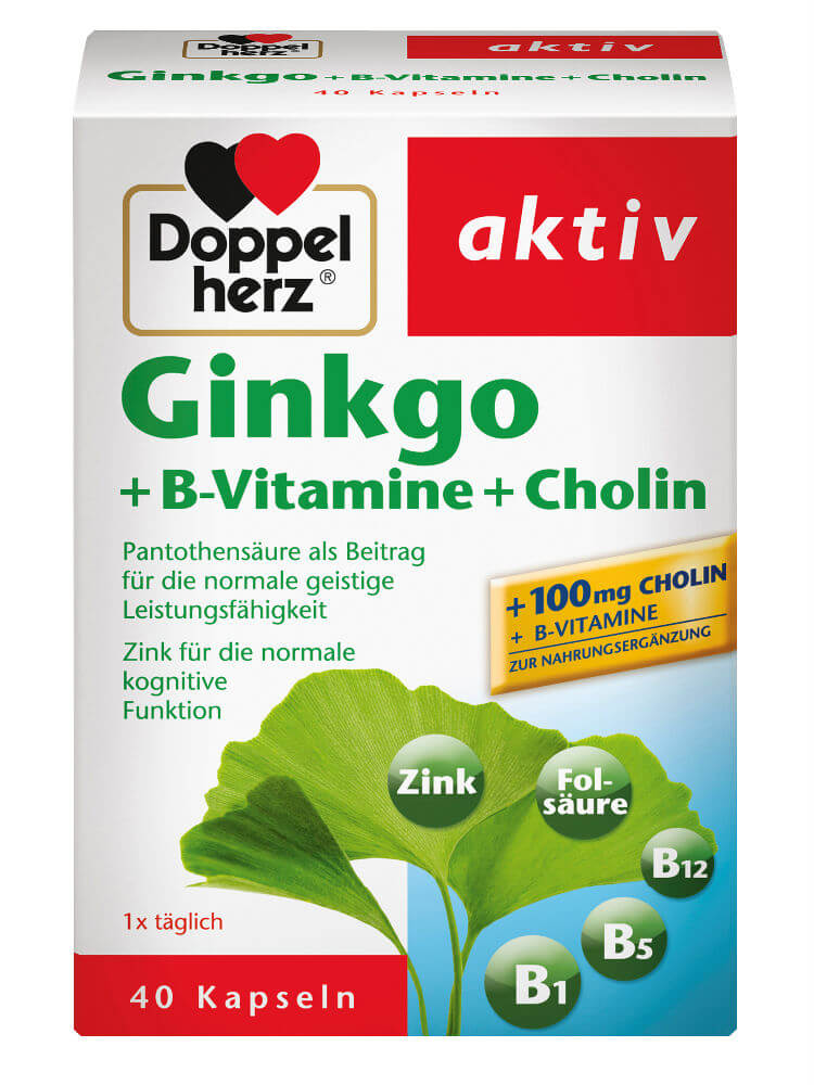 Doppel Herz Ginkgo