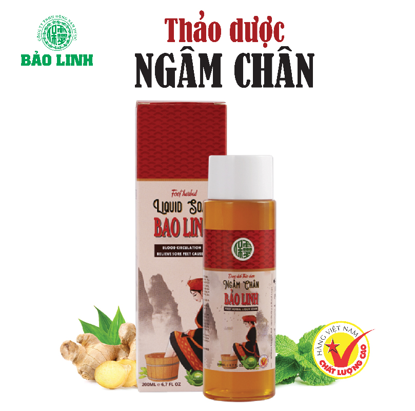 Thảo Dược Ngâm Chân Bảo Linh 200ml