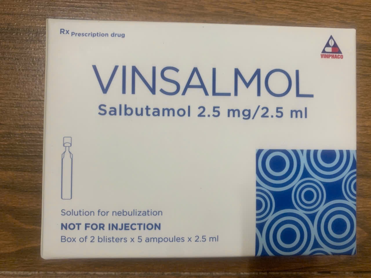 Vinsalmol 2.5mg/2.5ml khí dung