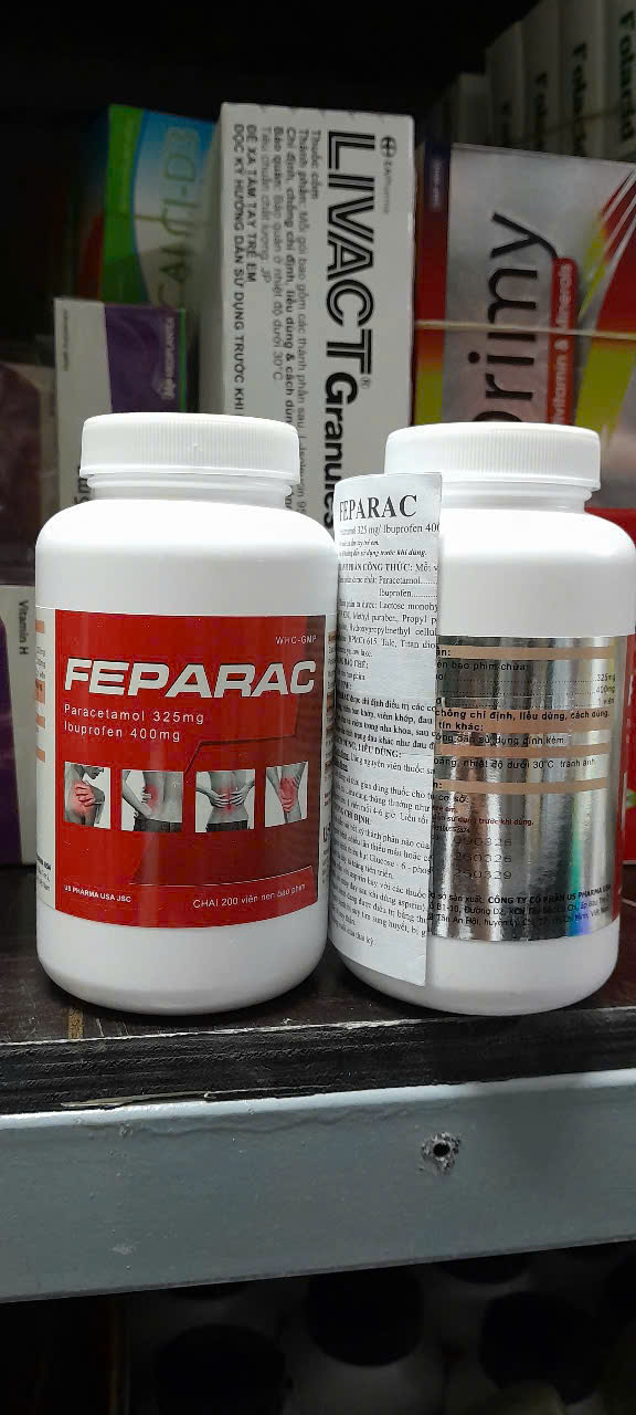 FEPARAC – USP (Chai 200 viên)