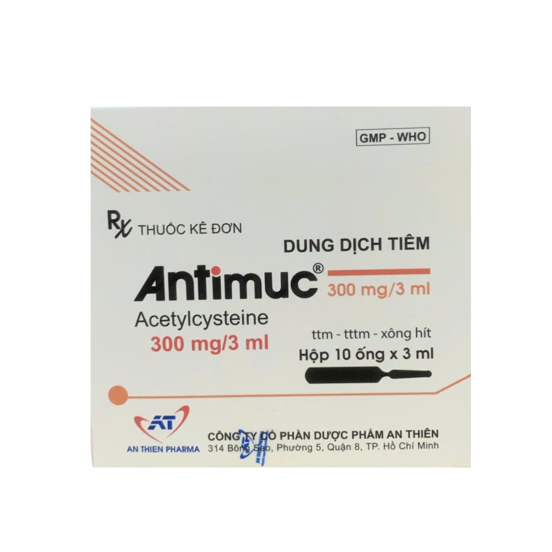 Thuốc tiêm Antimuc 300mg/3ml