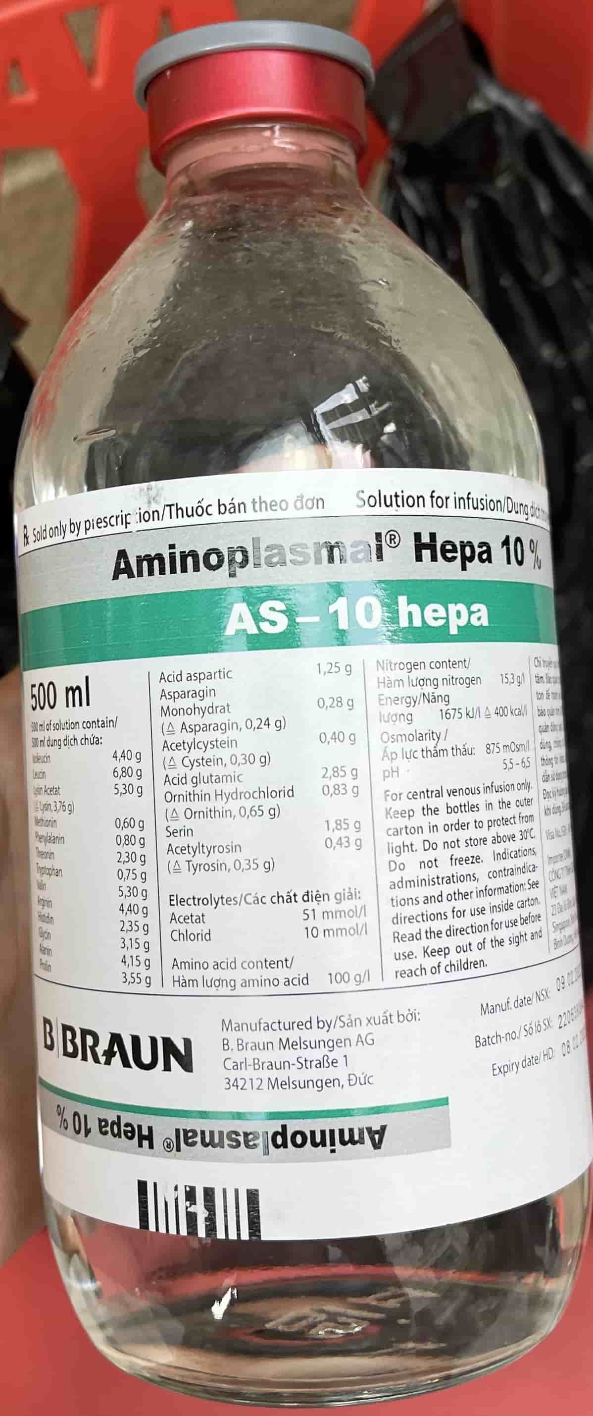 Aminoplasmal 10% 500ml