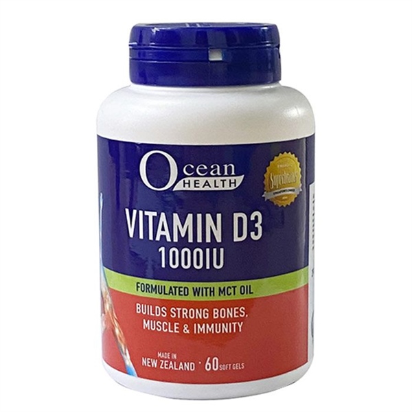 Ocean VITAMIN D3 1000 IU (Lọ 60 viên)