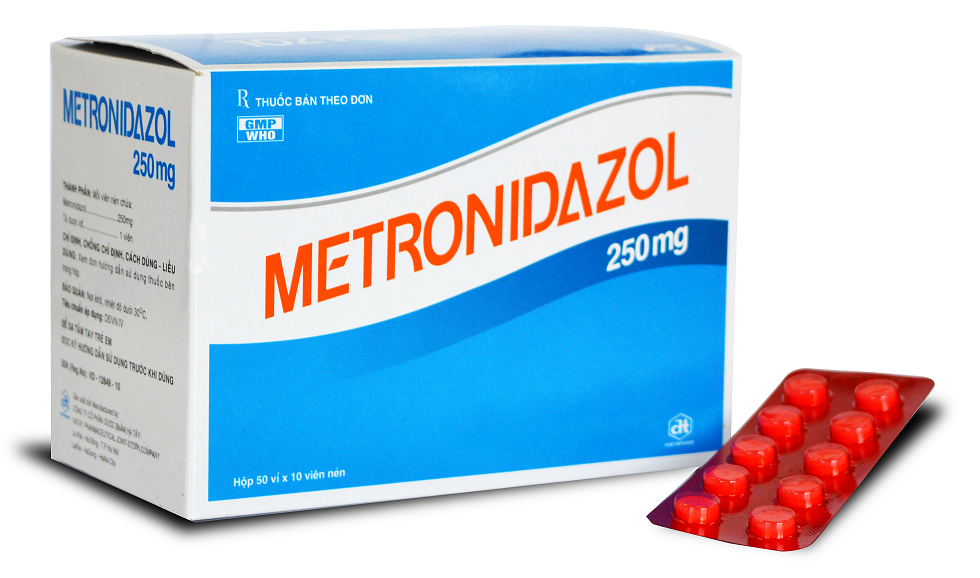 Metronidazol 250mg (hộp 50 vỉ)