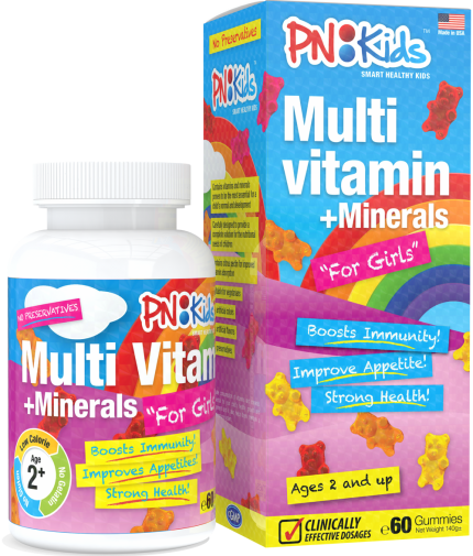 PN Kids MULTI VITAMIN+MINERALS FOR GIRLS hộp 60 viên