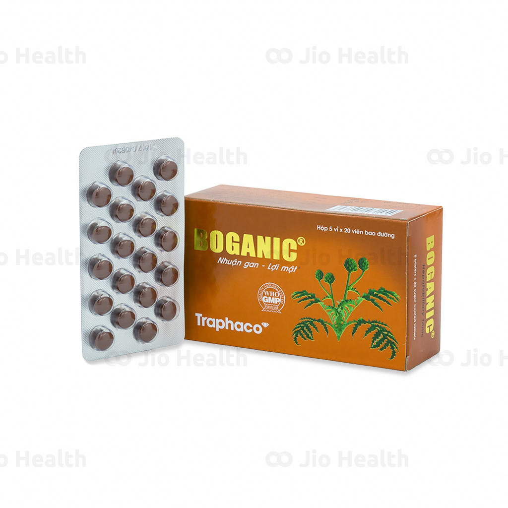 Boganic viên bao đường 100 viên