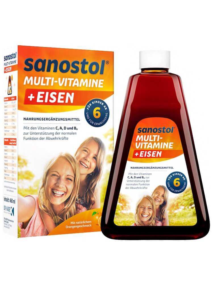 Multi - Vitamin Sanostol Số 6 + Sắt 460 ml