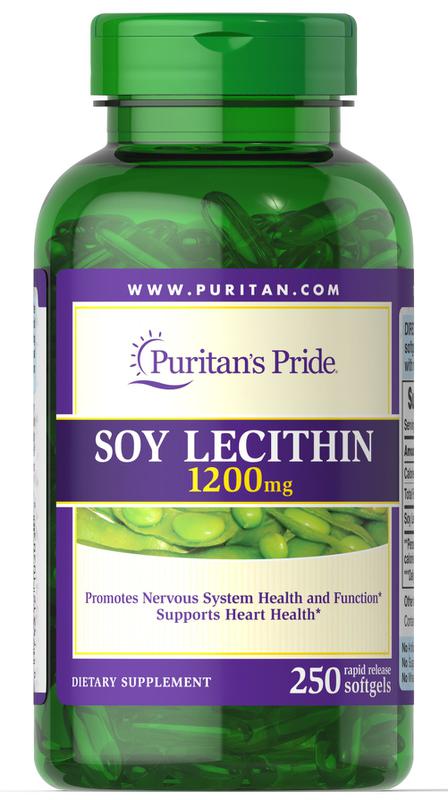 Puritan’s Pride Soy Lecithin 1200mg 250 viên