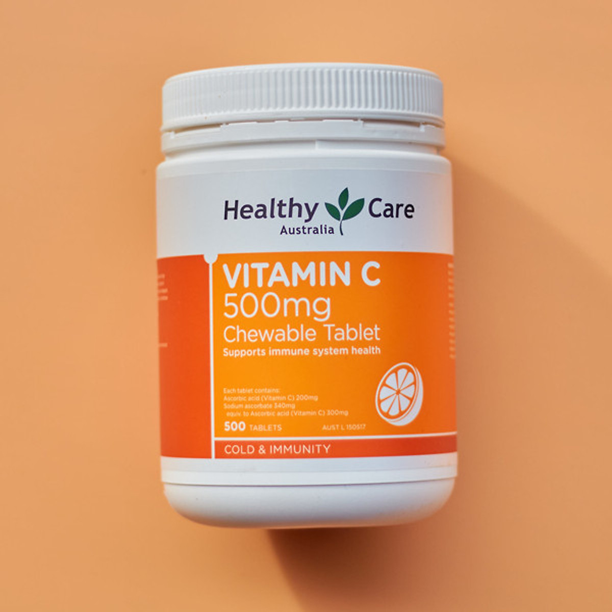 Viên nhai Healthy Care Vitamin C 500mg