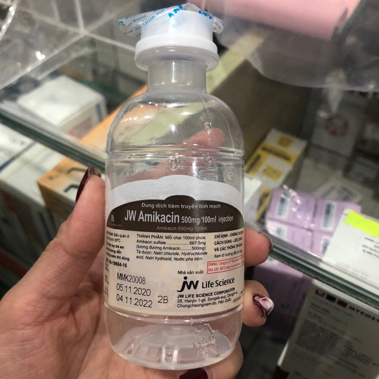 JW Amikacin 500mg/100ml