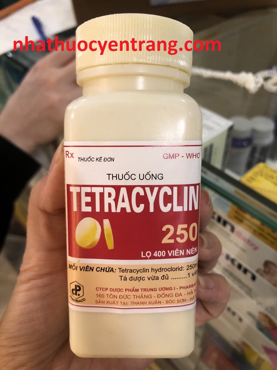 Tetracyclin 250mg (400 viên)