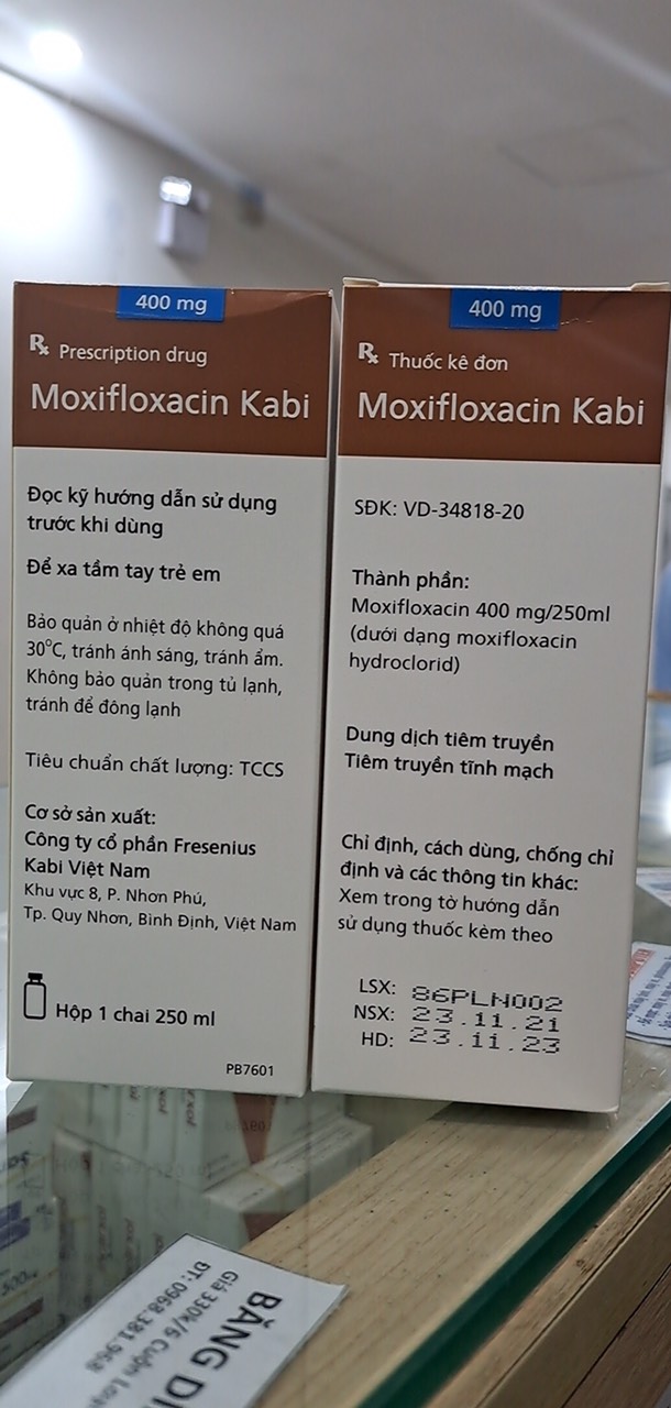 Moxifloxacin Kabi 400mg/250ml