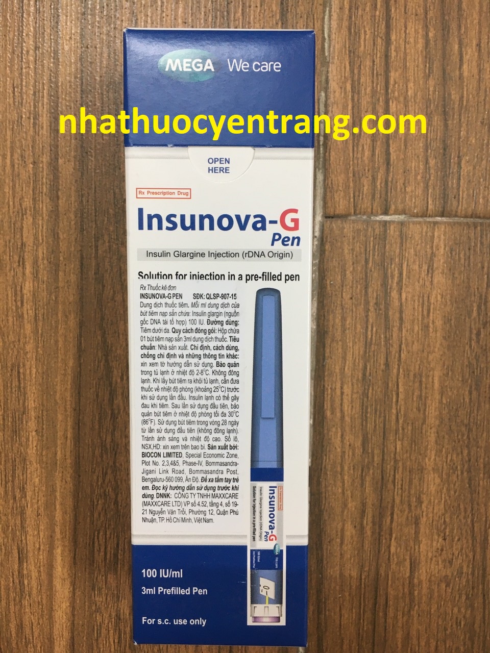 Bút tiêm tiểu đường Insunova G