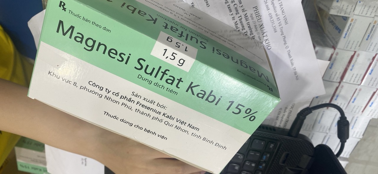 Magnesi Sulfat Kabi 15% 50 ống
