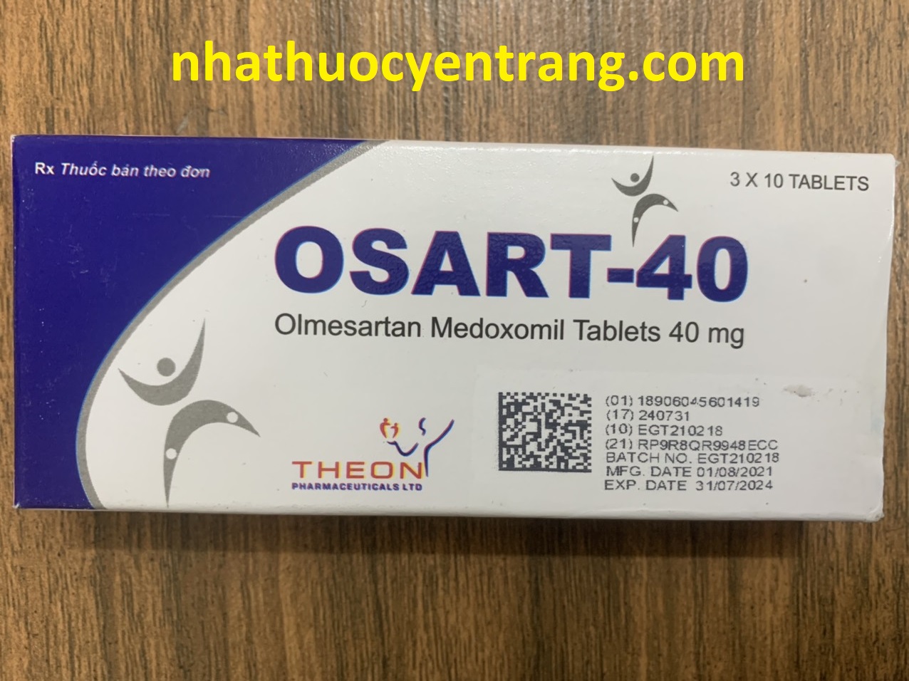 Osart 40mg (Hộp 30 viên)