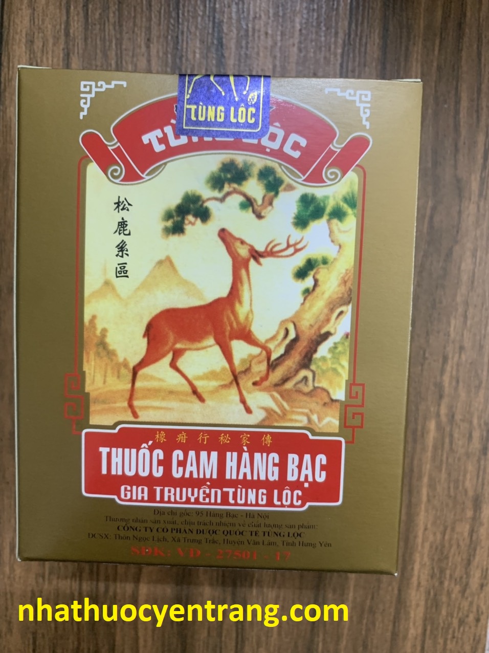 Thuốc cam Hàng Bạc Tùng Lộc