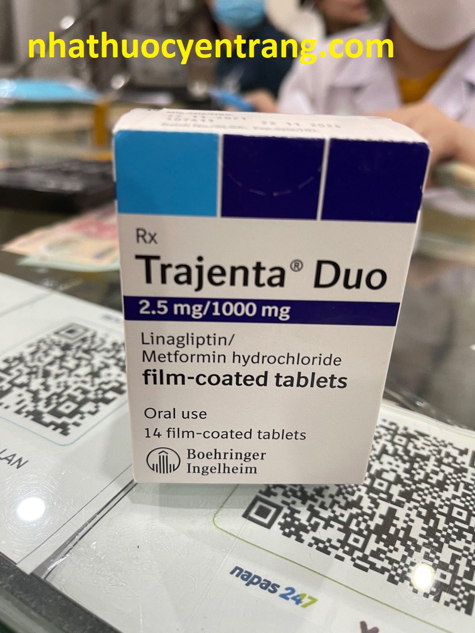 Trajenta Duo 2.5mg/1000mg (14 viên)