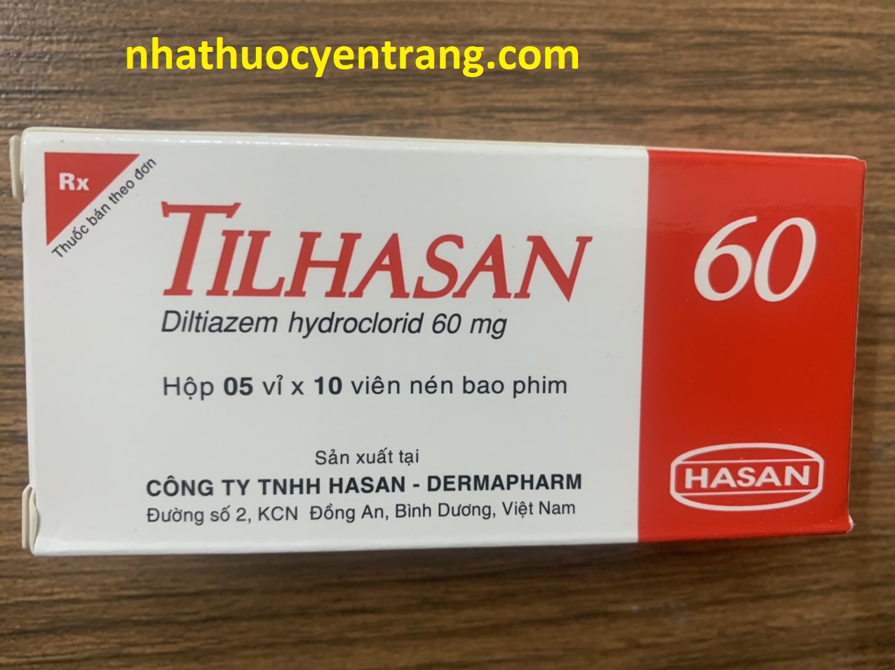 Tilhasan 60mg (50 viên)