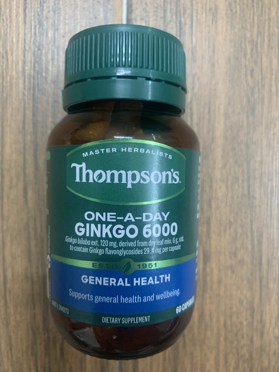Thompson's One A Day Ginkgo 6000mg