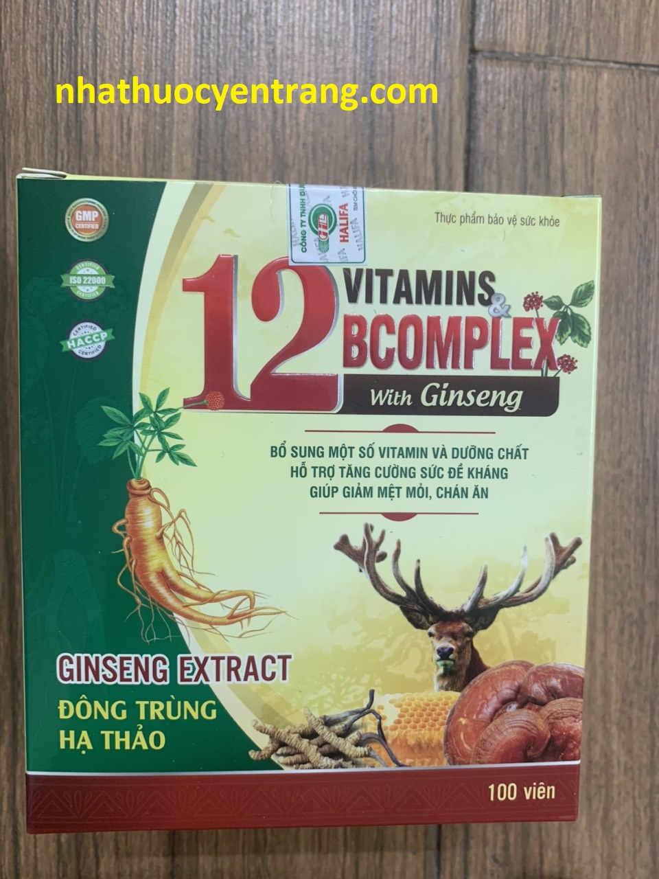 Vitamins 12B complex with ginseng