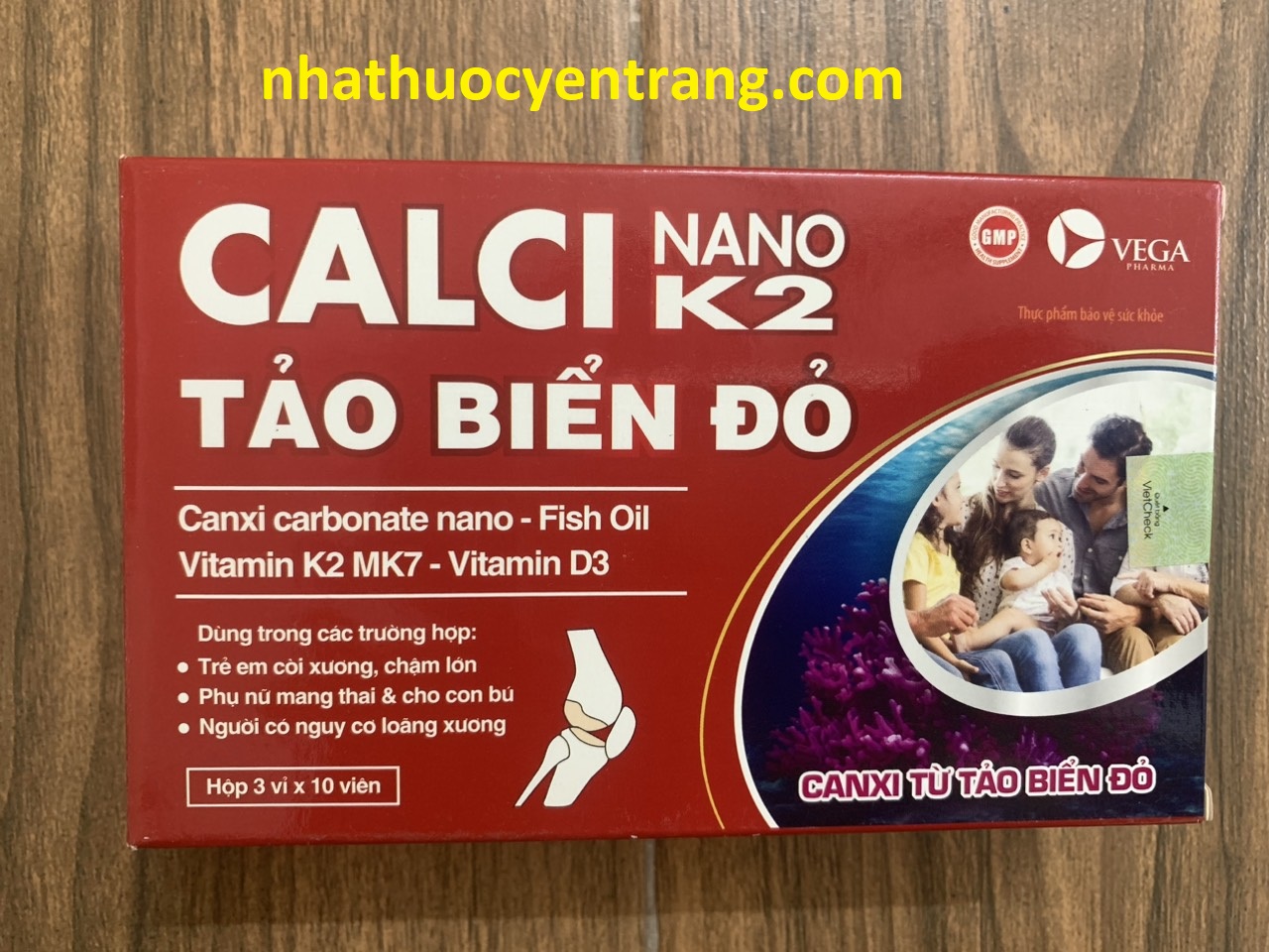 Calci Nano K2 Tảo Biển Đỏ