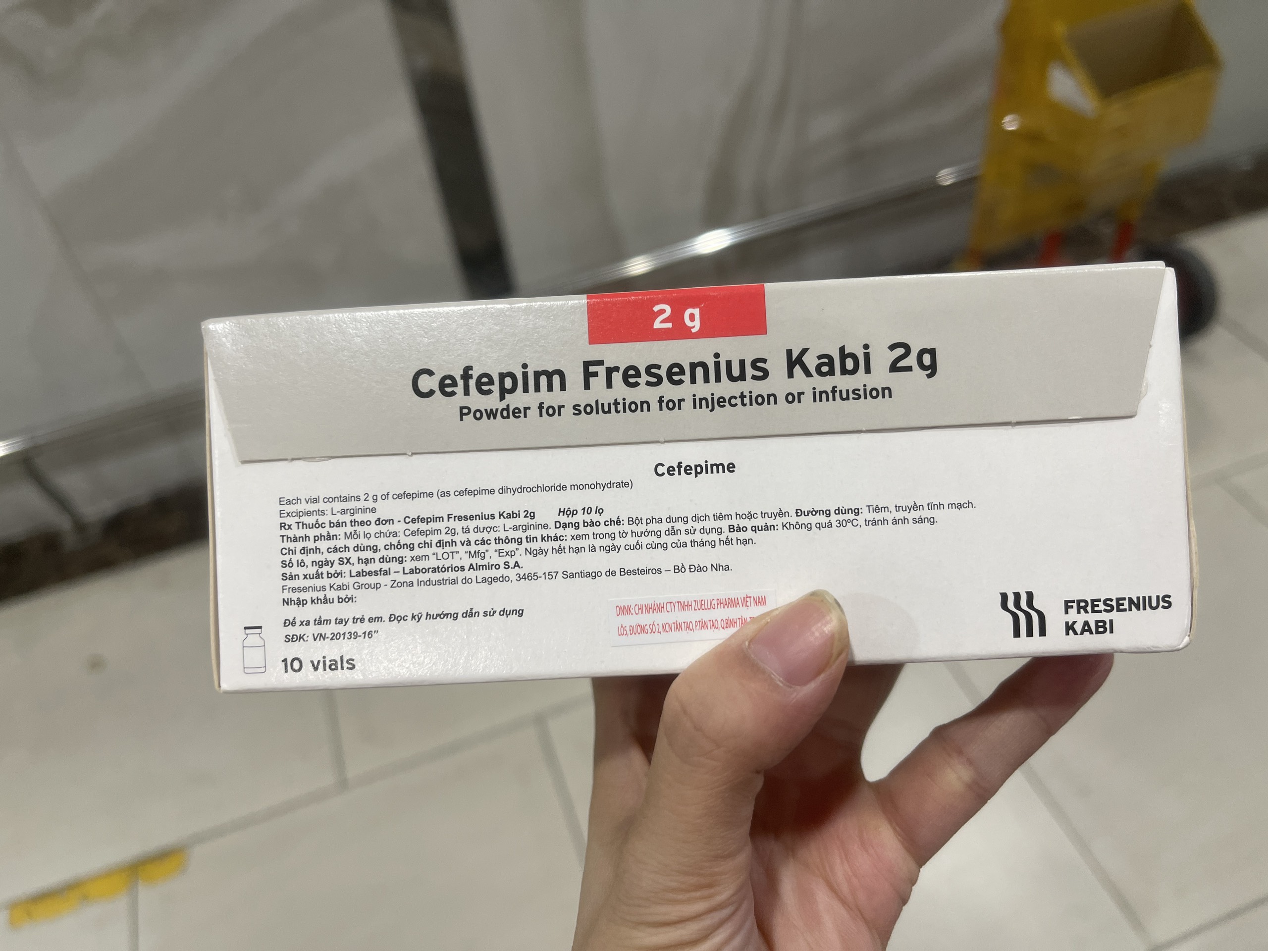 Cefepim Kabi 2g