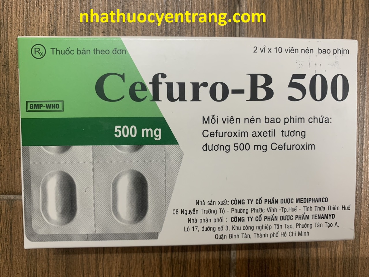 Cefuro-B 500mg (20 viên)