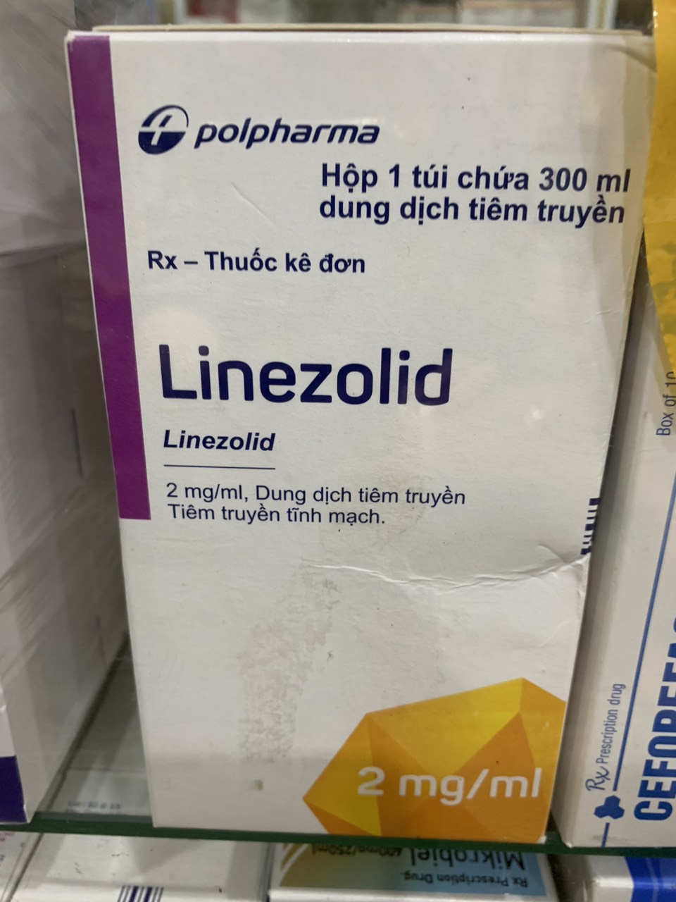 Linezolid Polpharma 600mg/300ml