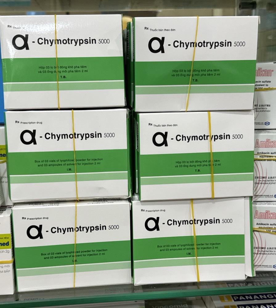 Alpha chymotrypsin 5000IU Bình Định