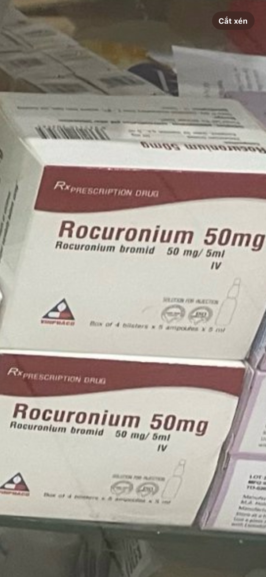 Rocuronium 50mg/5ml Vĩnh Phúc