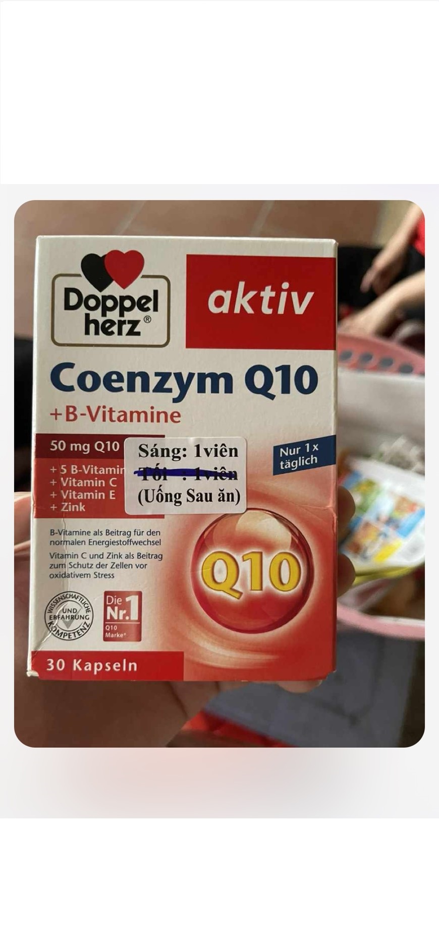 COENZYM Q10 + B - VITAMINE DOPPEL HERZ