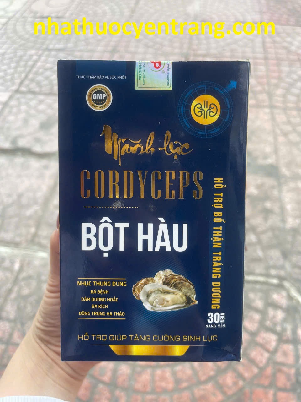 Mãnh Lực Cordyceps Bột Hàu (H/30v nang)