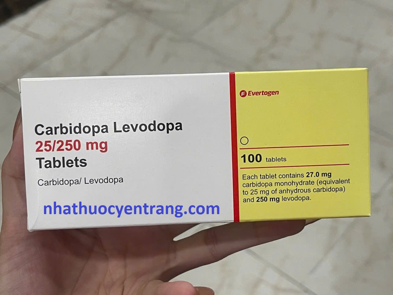 Carbidopa Levodopa 25/250mg