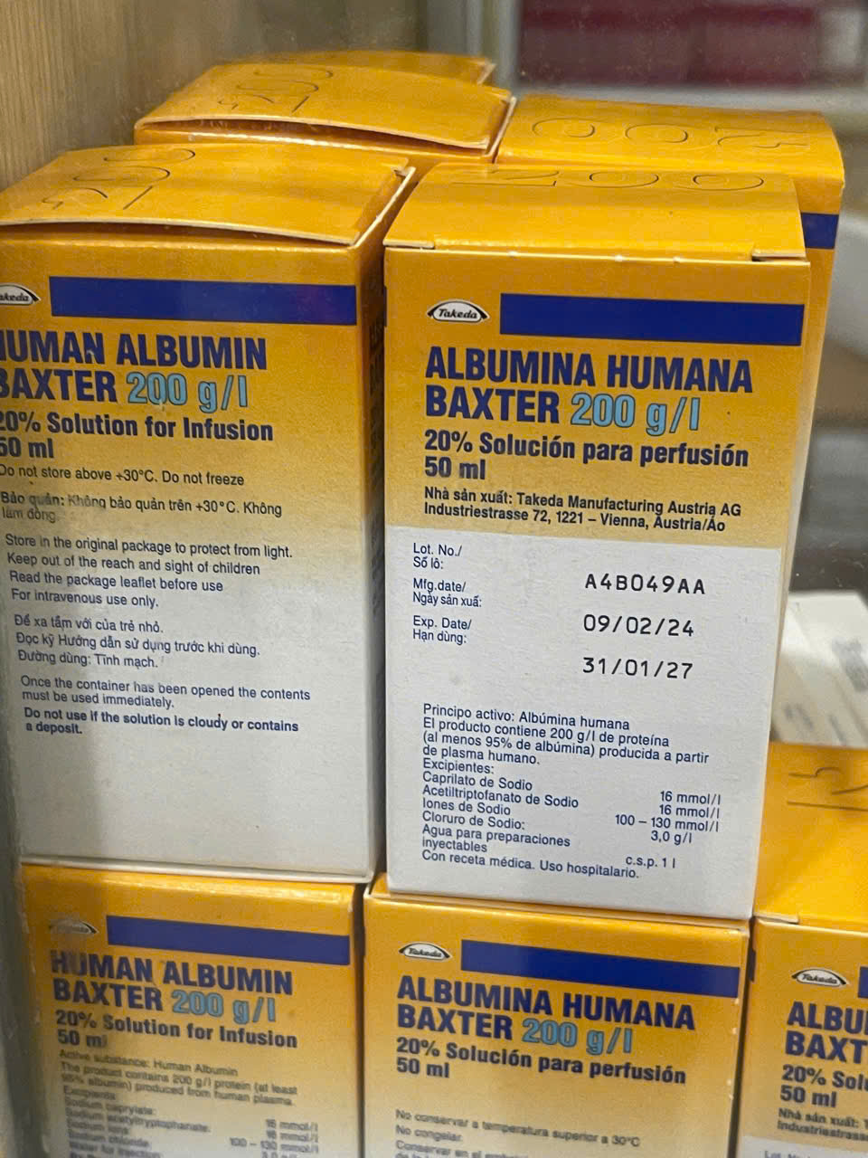 Albumina Humana Baxter  20% 50ml